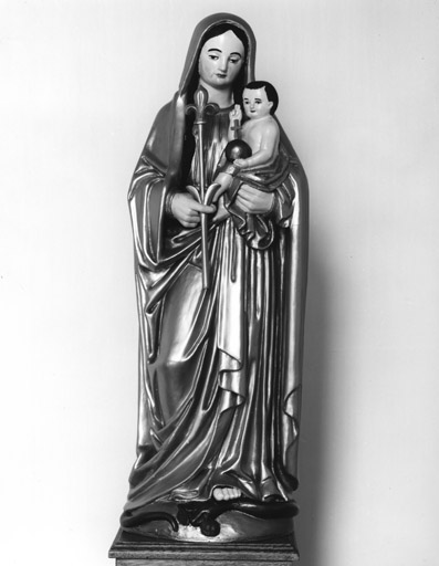 Statue de procession : Vierge à l'Enfant