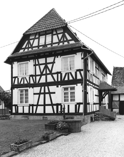 Ferme, Soultz (route de) 21. Pignon du logis.