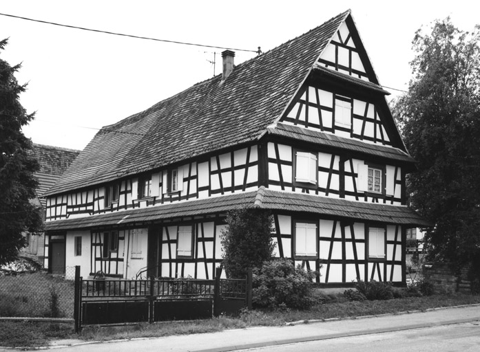 Ferme, Woerth (route de) 3, 5. Vue d'ensemble du logis No 03.