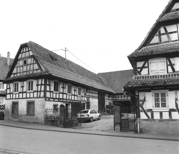 Ferme : 66 rue Principale à Hunspach. Vue du logis secondaire.