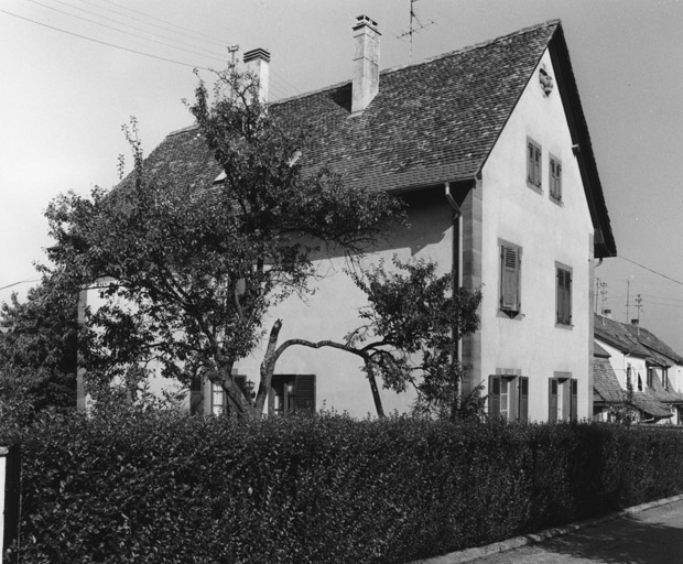 Ancien logis de la ferme Boussingault : élévation postérieure.