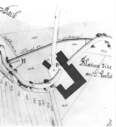 Surbourg. Bruckmuhl. Plan de situation.