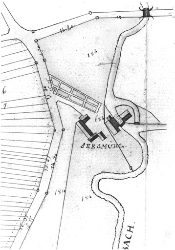 Moulin de Hoffen, Segmühl. Plan masse.