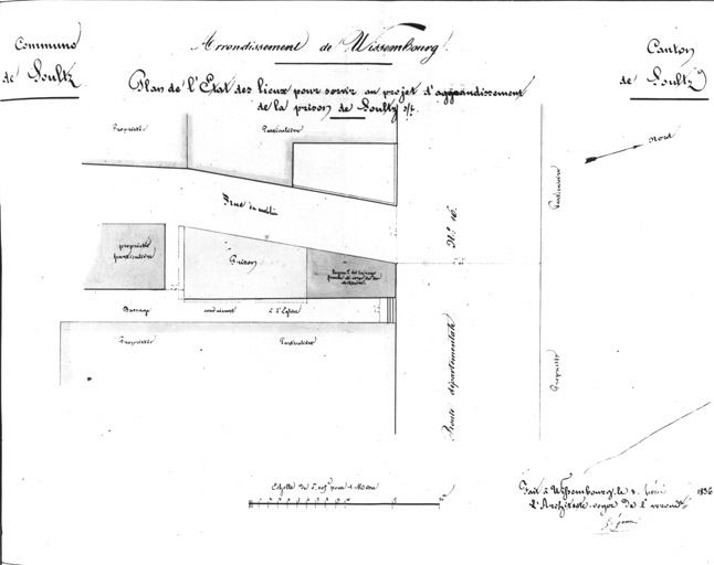 Plans de situation de la prison.