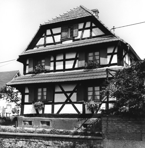 Ferme, Général-Leclerc (rue du) 55. Vue de la façade sur rue.