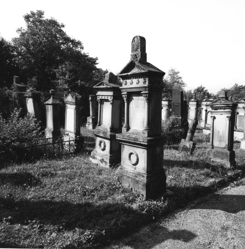 La partie ancienne du cimetière juif.