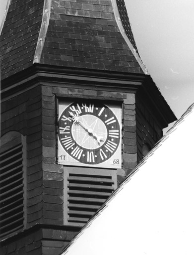 Détail de l'horloge.