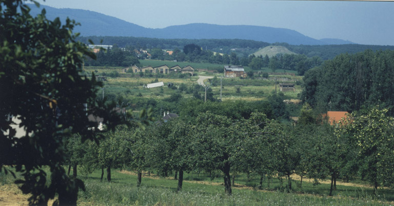 Le pétrole à Pechelbronn : vestiges de la raffinerie et terril du puits VI sur la commune de Kutzenhausen.