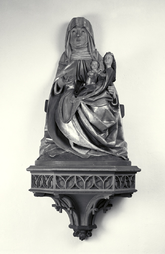 Groupe sculpté : sainte Anne trinitaire