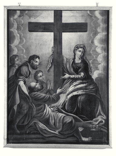 Vue du tableau, invention de la sainte Croix par l'impératrice sainte Hélène.