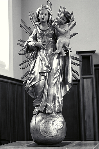 Statue de procession : Vierge à l'Enfant