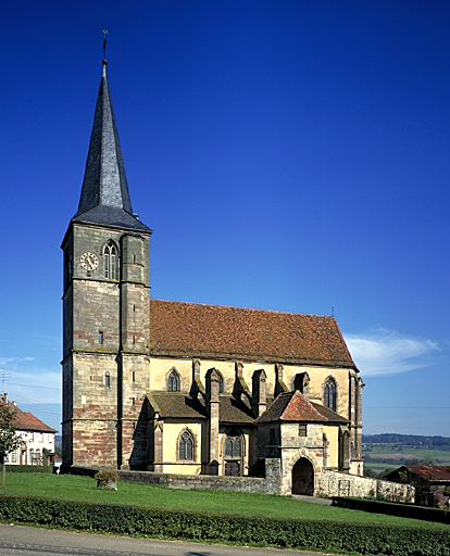 Vue d'ensemble de la façade sud.