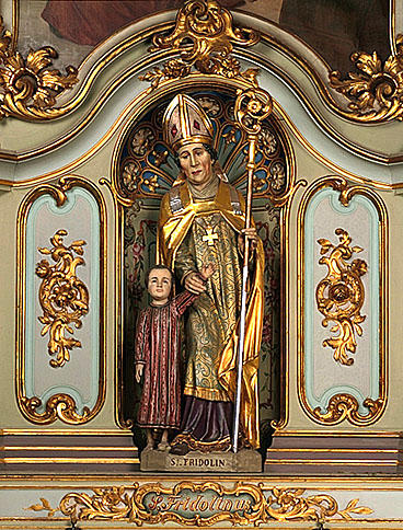 Statue : saint Fridolin