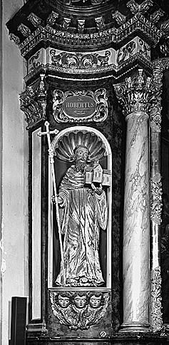 Statue de saint Robert de Molesme (autel secondaire droit de la nef)