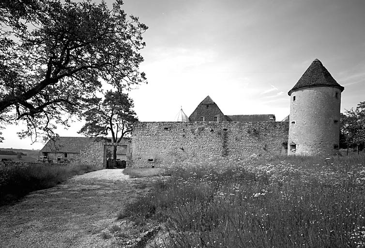 Vue d'ensemble du mur d'enceinte nord-est.