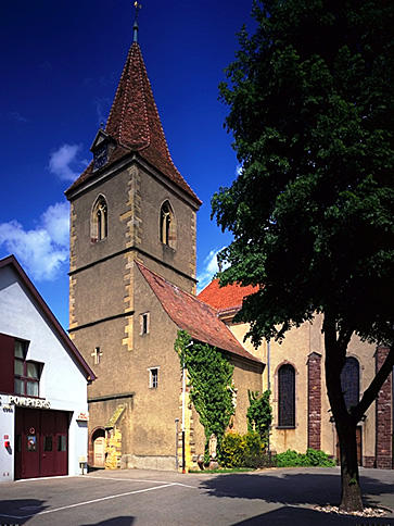 Vue d'ensemble du clocher-porche