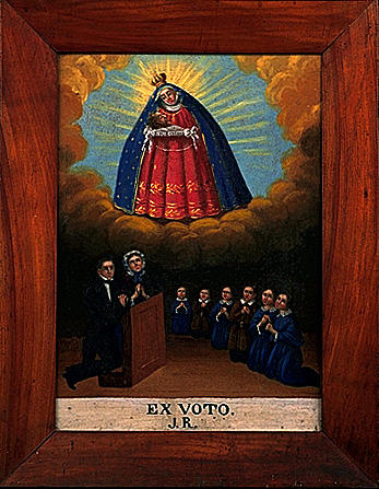 Ex-voto, tableau : Vierge de Pitié (3)