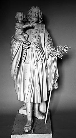 Statue : saint Joseph A l'Enfant Jésus