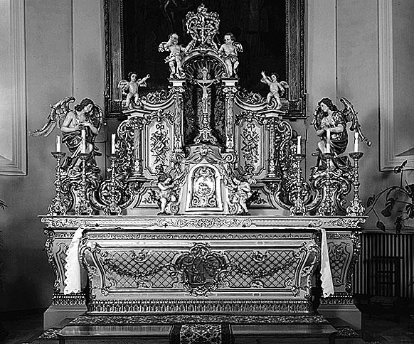 Autel, tabernacle, retable (maître-autel)