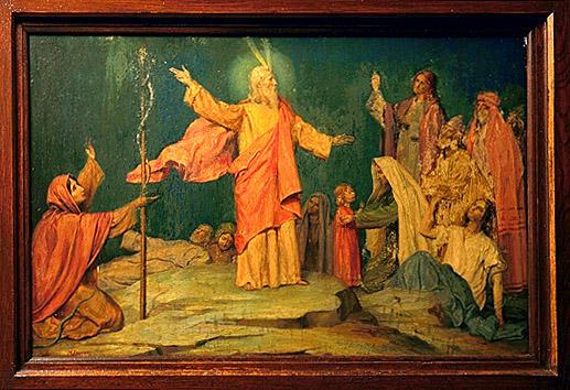 Tableau à gauche du tabernacle