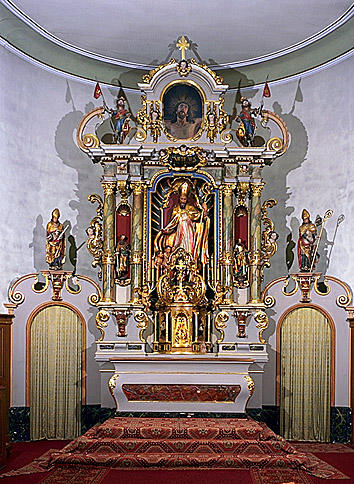 Autel, retable, tabernacle, exposition, 11 statues, croix d'autel (maître-autel)