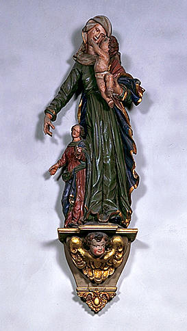 Groupe sculpté : Sainte Anne trinitaire