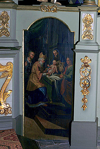 3 tableaux : Mariage de la Vierge, Nativité, Circoncision