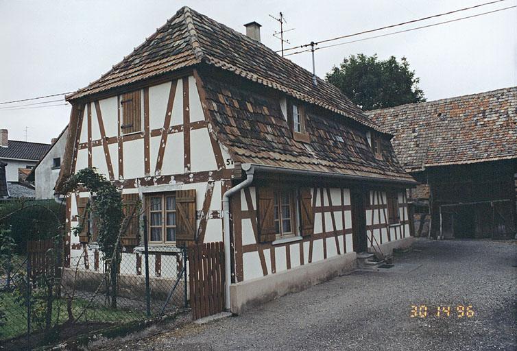 Ferme 57 rue du Général-de-Gaulle : 19e siècle.