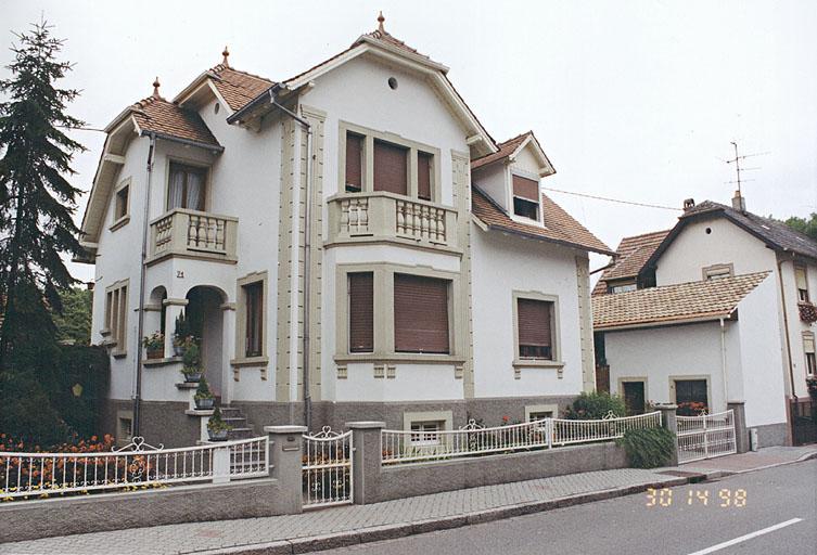 Maison 21 rue de la Wantzenau : 1935.