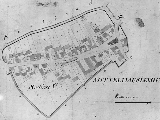 Cadastre Napoléonien, 1820, Le Village.