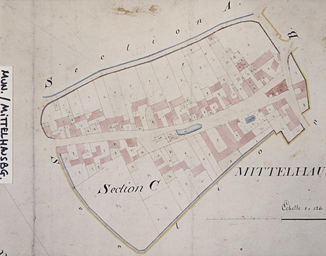 Cadastre Napoléonien, 1820, Le Village.