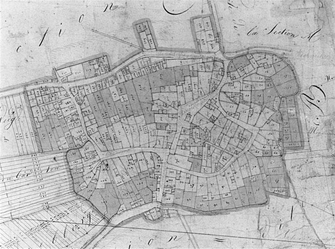 Cadastre Napoléonien, 1813, section B3 Le village.