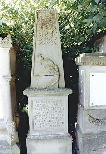 Monument funéraire (monument sépulcral) de Charles-Louis Pfitzenmeyer