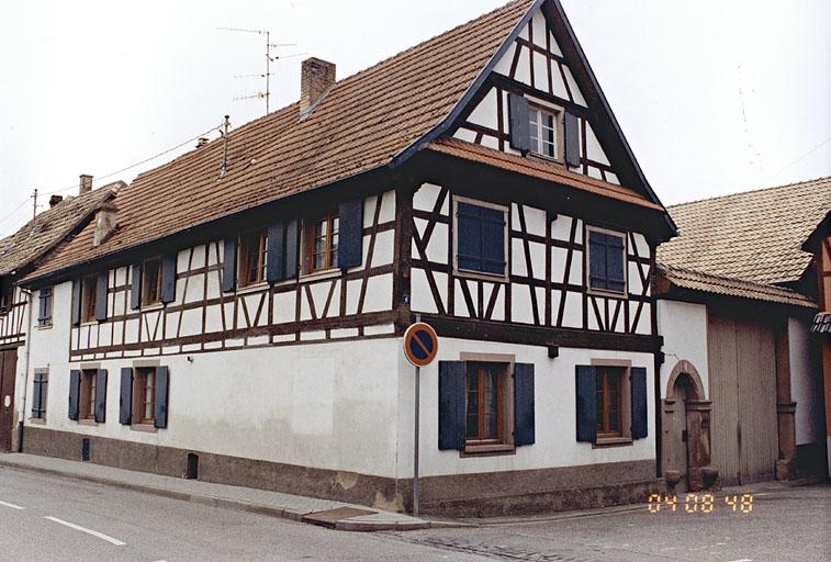 Maison datée 1741, 6 rue de Mundolsheim.