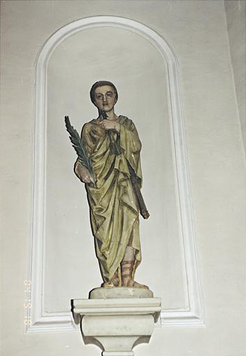 Statue de saint Sébastien.