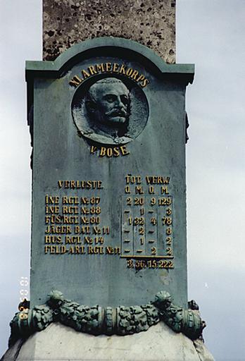 Monument No 3, commémorant la guerre de 1870. Détail.