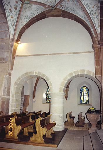 Mur nord du choeur vers la chapelle de la Vierge.