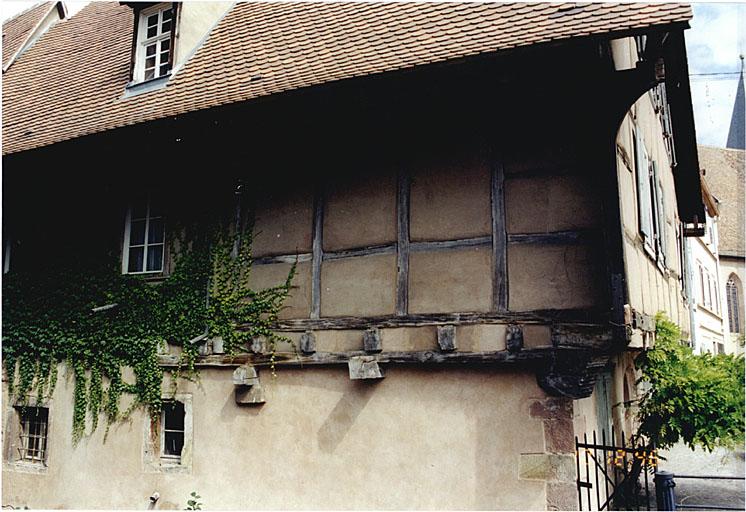 Vue partielle de l'élévation côté Lauter.
