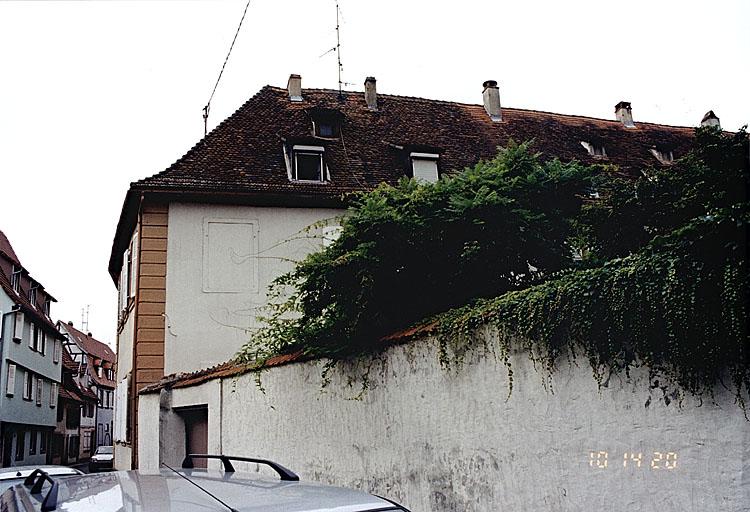 Aile nord, élévation nord, depuis la rue de l'Etoile.