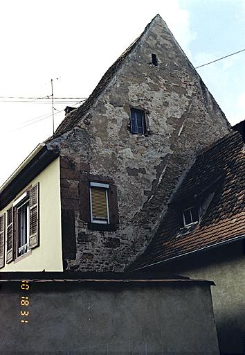 Vue du pignon nord du corps de logis.