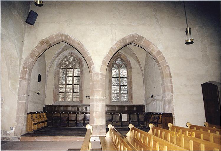 Extrémité est du vaisseau central vers la chapelle sud.