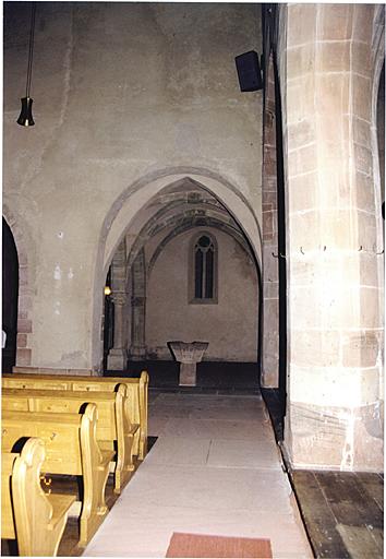 Chapelle Saint-Stanislas d'ouest en est depuis le côté sud de la nef.