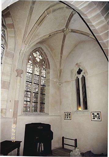 Chapelle sud du choeur vers le sud-ouest.