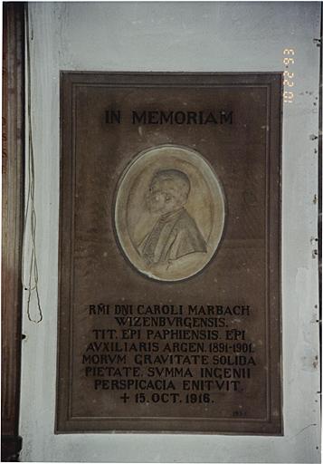 Monument commémoratif de Mgr. Marbach.