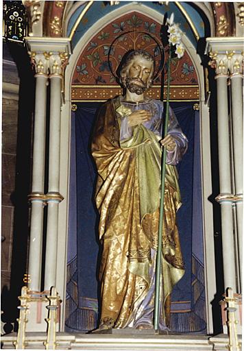 Vue de la statue de saint Joseph.