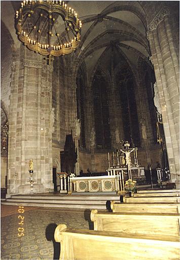 Vue du choeur depuis le sud-ouest.