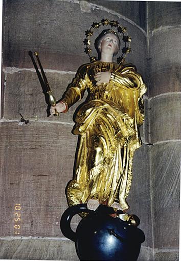 Statue de procession : Vierge de l'Immaculée Conception