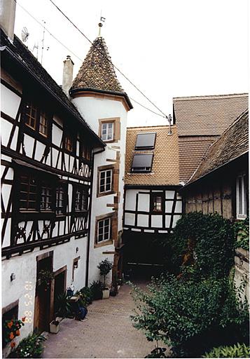 Maison 22, vue d'ensemble depuis l'est de la cour.