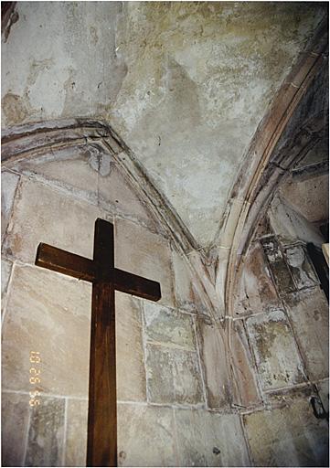 Vue partielle de la chapelle Saint-Willibrord et de sa voûte.