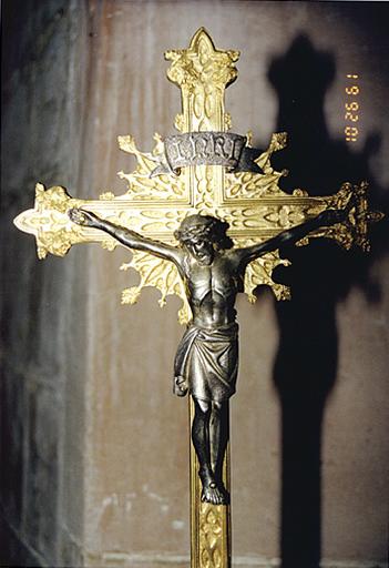 Croix d'autel, détail du Christ.